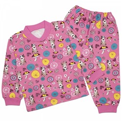 Пижама футер 2х нитка начёс 00323001 для девочки