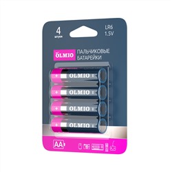 AA/LR06 04 щелочные батарейки Olmio