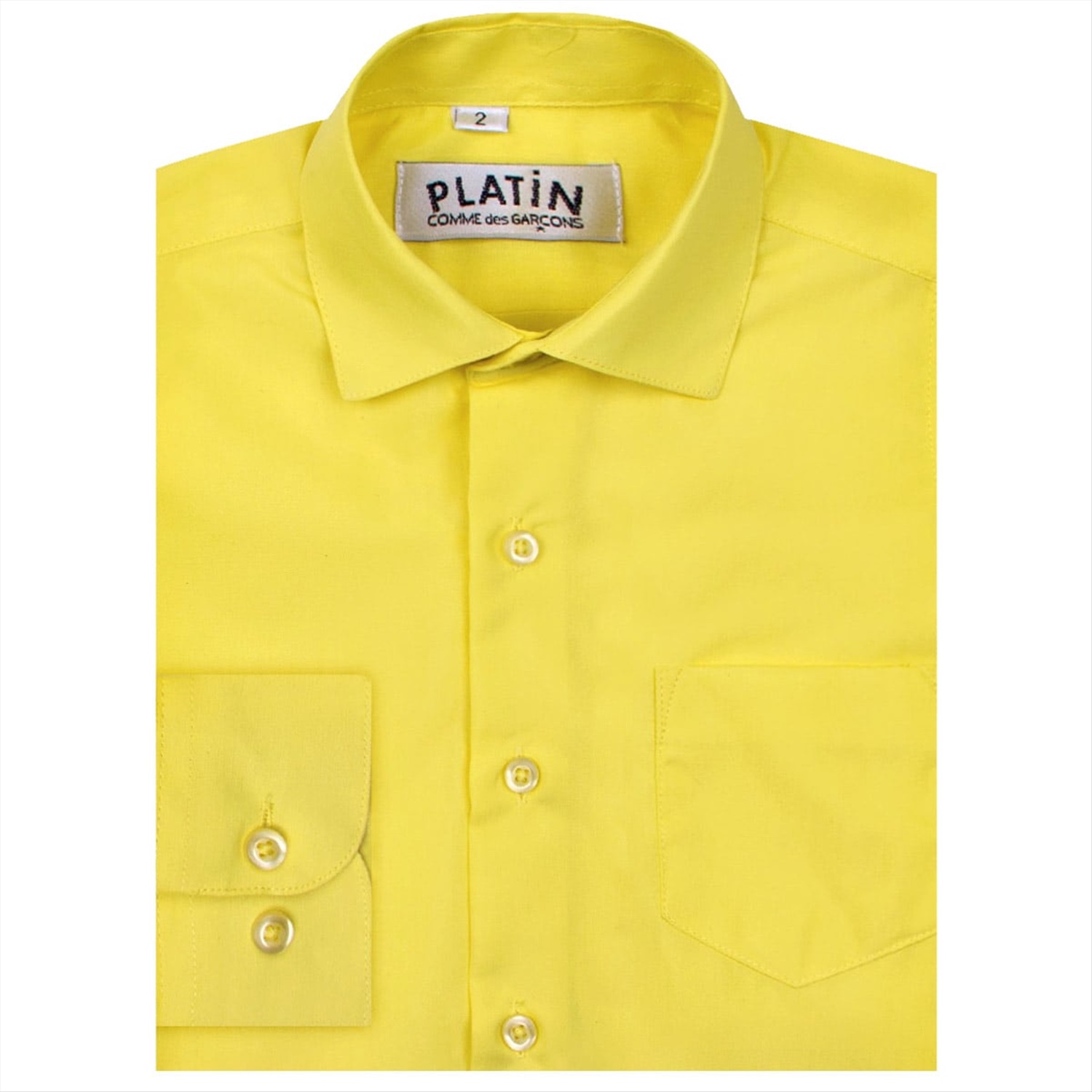Рубашка для мальчика желтая с длинным рукавом