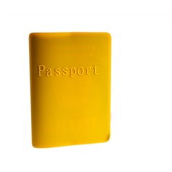 Силиконовая обложка для паспорта оранжевая