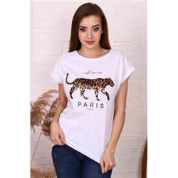 Натали 37, Женская футболка с принтом леопард
