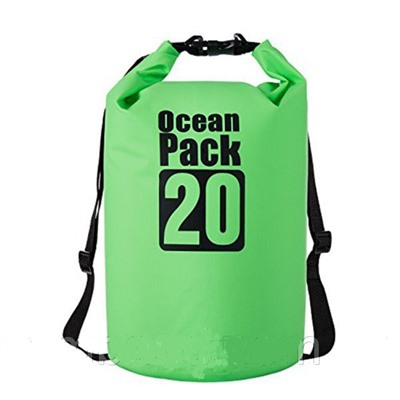 Водонепроницаемая сумка-мешок Ocean Pack, 20 L, Акция! Зеленый