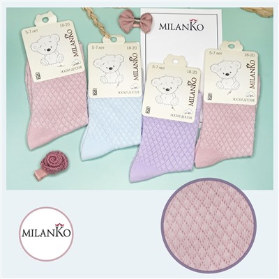 Детские носки бесшовные для девочек MilanKo IN-166 IN-166 (девочки)