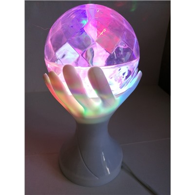 Декоративный LED-светильник Шар В Руках, 18 см, Акция! Светло-розовый