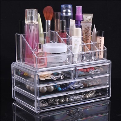 Акриловый органайзер для косметики Cosmetic Storage Box, Акция! 2