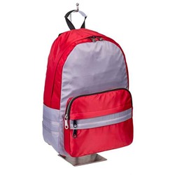Текстильный рюкзак для города, цвет красным с серым