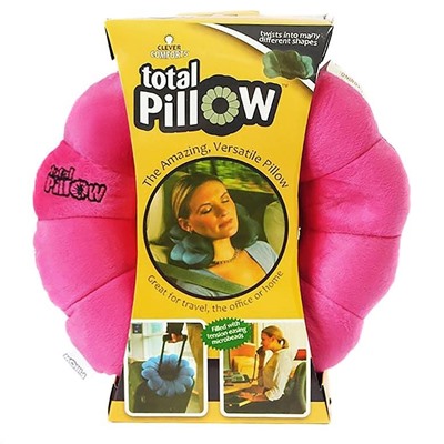 Подушка-трансформер для путешествий Total Pillow  (Тотал Пиллоу), Акция! Черный с синим