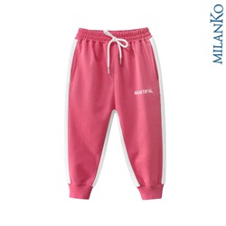 Детские брюки спортивные "BEAUTIFUL" MilanKo  BS-0404 Розовые/100