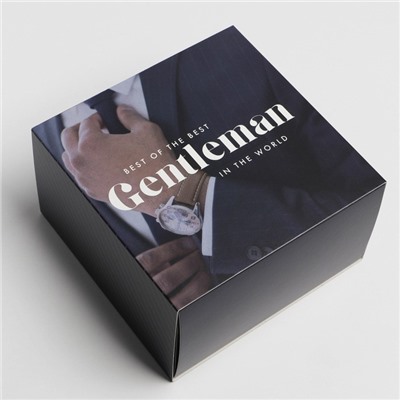 Коробка складная «Джентельмен», 14 × 14 × 8 см