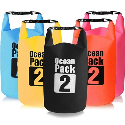 Водонепроницаемая сумка-мешок Ocean Pack 2 л, Акция! Черный
