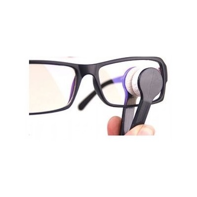 Устройство  для чистки стекол очков Microfiber Eyeglass, Акция! Черный