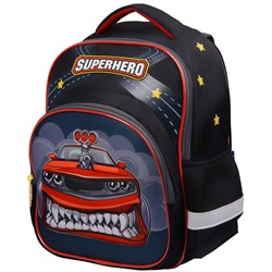 Рюкзак Berlingo Kids "Superhero" 36*27*12см, 1 отделение, 3 кармана, эргономичная спинка, LED кант