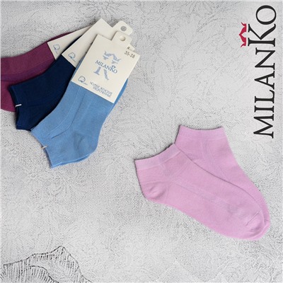 Женские укороченные носки MilanKo N-201 N-201 (Цветные)/35-38