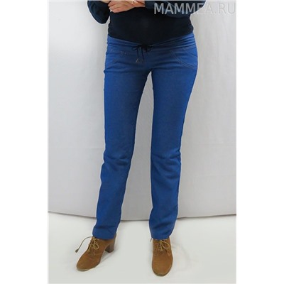 Брюки "Аманда" для беременных синий джинс, размер 42