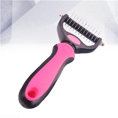 Колтунорез для собак Dematting Comb 11 загнутых зубцов, 17х7 см, Акция!