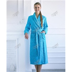 Женский голубой халат для бассейна