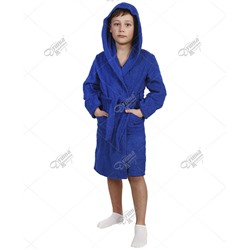 Синий детский халат для бассейна