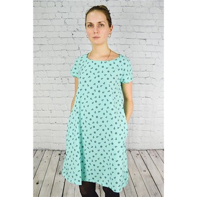 Платье для беременных Якоря - мятный, размер 42