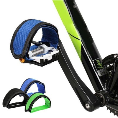 Ремешки (туклипсы) для велосипедных педалей, 2 шт, Акция! Зеленый