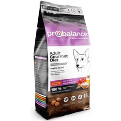 ProBalance | 15 кг | Gourmet Diet Adult Корм сухой для взрослых собак / говядина и кролик /