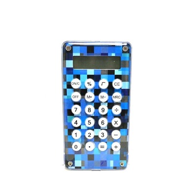 Карманный 8-разрядный калькулятор Лабиринт, Акция! Синий