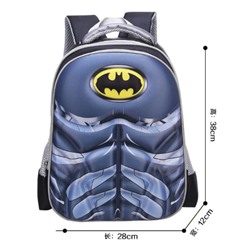 Детский рюкзак для мальчиков Бэтман с жесткой спинкой