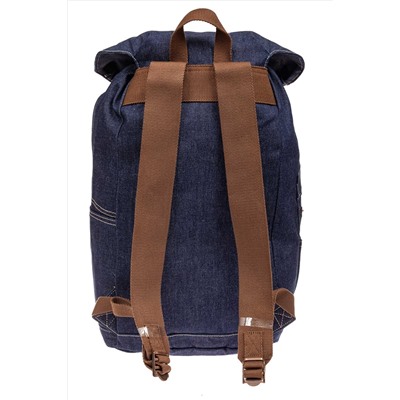 Городской рюкзак мужской из джинсовой ткани, цвет синий