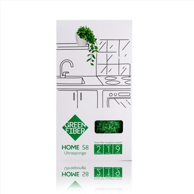 Green Fiber HOME S8, Губка Инволвер, зеленая