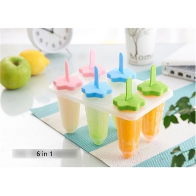 Формы для фруктового льда и мороженого, 6 шт (арт. 1116), Акция!