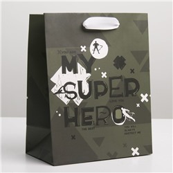 Пакет ламинированный вертикальный Super Hero, MS 18 × 23 × 10 см