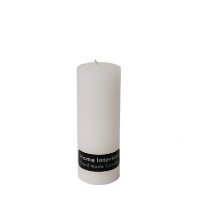 Свеча-столбик «Рустик» 60x160 мм, цвет белый