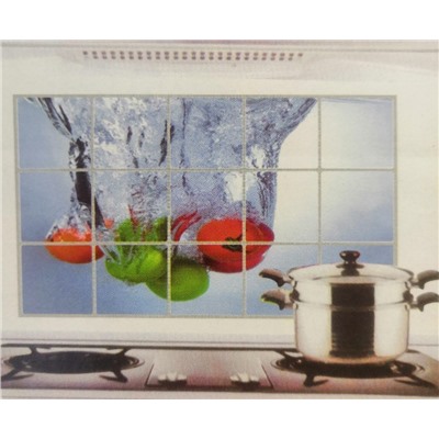 Защитный кухонный экран Kitchen Sheet, 75х45 см, Акция! 15 овощей и фруктов