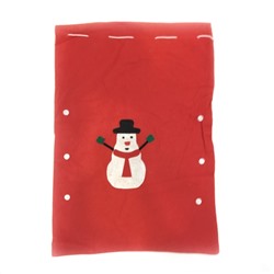 Новогодний мешок для подарков, 20х30 см, Акция! Снеговик