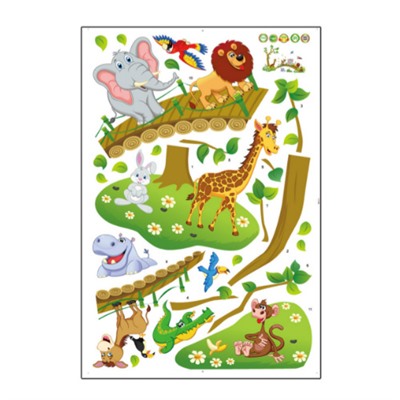Наклейка многоразовая «Зоопарк»