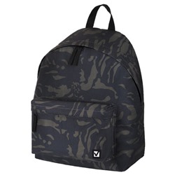 Рюкзак BRAUBERG, универсальный, сити-формат, черный, Совы, 20 литров, 41х32х14 см, 225361