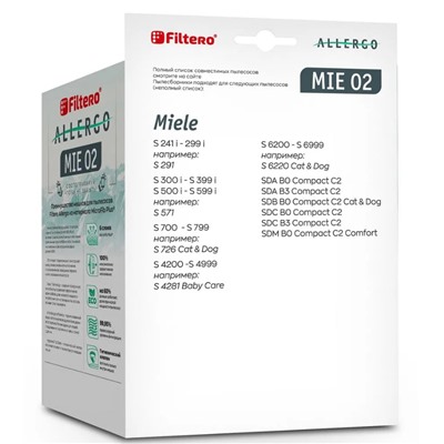 Filtero MIE 02 (4) Allergo, пылесборники