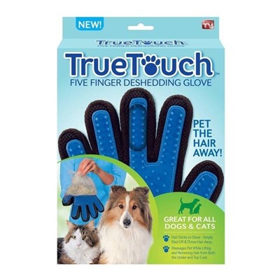 Перчатка для вычёсывания шерсти True Touch, Акция! Зеленый
