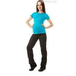 Утепленные брюки "Дагни" для беременных (черные) (размер 40-42)
