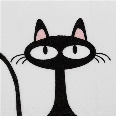 Коврик Доляна «Чёрная кошка», 40×60 см