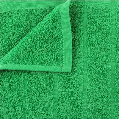 Полотенце махровое жаккардовое 30×60 см хлопок 280 г/м2 Зеленый