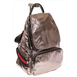 Светло-бронзовый рюкзак из искусственной кожи грушевидной формы