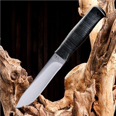 Нож охотничий «Следопыт» Н61, ст. ЭИ-107, рукоять дюраль, кожа, 25 см