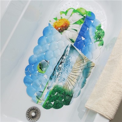 Коврик для ванны Доляна «Ракушки пляж», 38×68 см