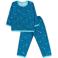 Пижама футер 2х нитка начёс 0121300404 для девочки