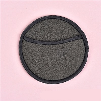Многоразовый диск для снятия макияжа из бамбукового волокна СЕРЫЙ
