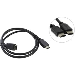 Кабель HDMI-->HDMI, (19M-->19M), v1.4, 1 м, высокоскоростной, ethernet+3D, черный, 5bites, APC-005-010B