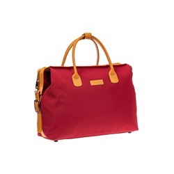 Багажная сумка саквояж из плотной ткани, цвет красный