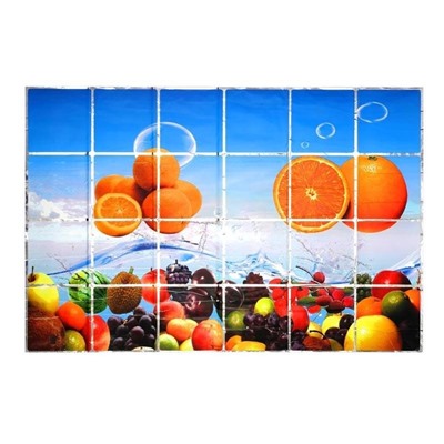 Защитный кухонный экран Kitchen Wall Stickers 45х75 см, Акция! Лилия