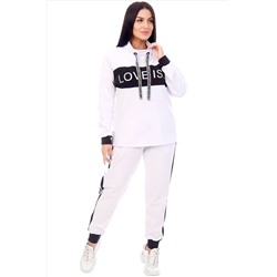 lovetex.store, Белый женский костюм в стиле спорт