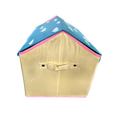 Складной короб  для хранения игрушек Домик, 42×32×34 см, Акция! Розовый